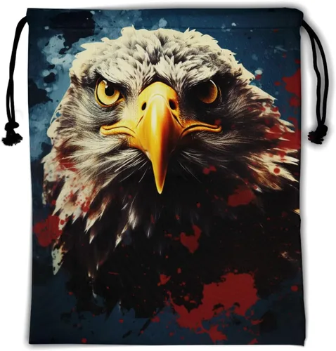 Vista 225 de Bolsa de agarre de gimnasia de piel de animal, bolsa de gimnasia con cordón ajustable, bolsa de cuerda para fauna silvestre, Mariposas Galaxy