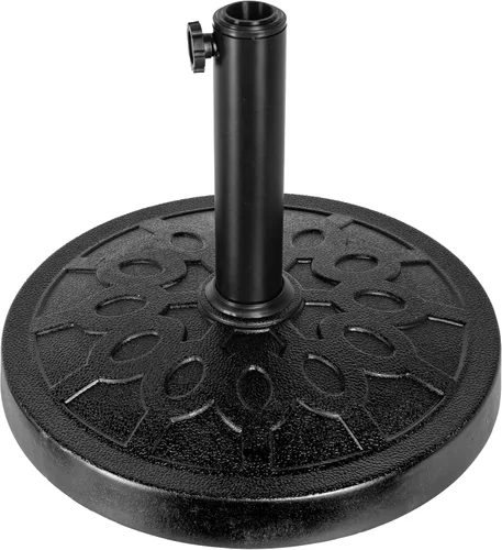 Vista 12 de Simple Deluxe - Base resistente para sombrilla de patio de 20" con soporte de acero, rellenable con agua, para exteriores, césped, jardín, redonda