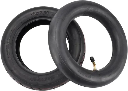 Vista 3 de Juego de neumático de 10 x 2.50 + cámara de aire para llanta de 6" para ruedas de scooter eléctrica de 10" Swagcycle Hover Board, scooters