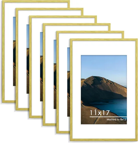Vista 59 de PEALSN - Juego de 6 portarretratos de 5 x 7 pulgadas para fotos de 4 x 6 pulgadas con paspartú/5 x 7 pulgadas sin paspartú, para montaje en Negro