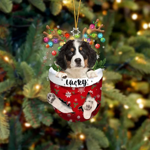 Vista 115 de Adorno de Navidad personalizado para perro Airedale Terrier en bolsillo de nieve, adorno para árbol de Navidad, idea de regalo para amantes