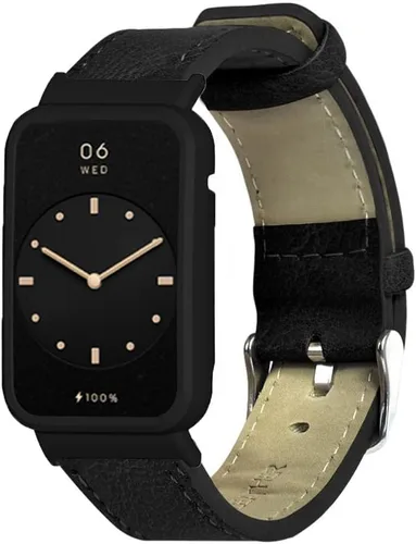 Vista 2 de Senter Correas de repuesto de cuero genuino compatibles con Huawei Band 7 Smart Watch