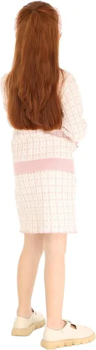Vista 4 de Mud Kingdom Lindo conjunto de falda de punto acanalado para niñas pequeñas, estilo escolar