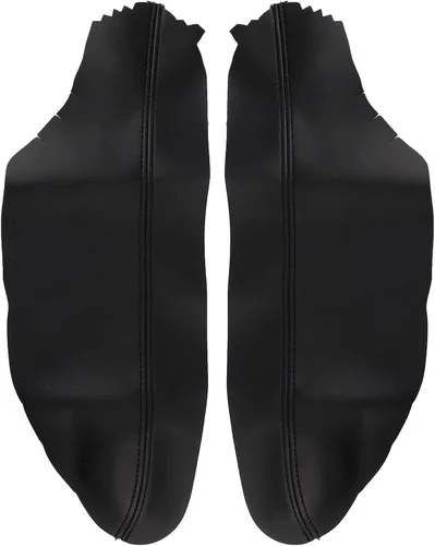 Vista 3 de AUTOKAY Paneles de puerta delantera de cuero Cubierta de reposabrazos para Honda Accord 2008-2012 Coupe Negro