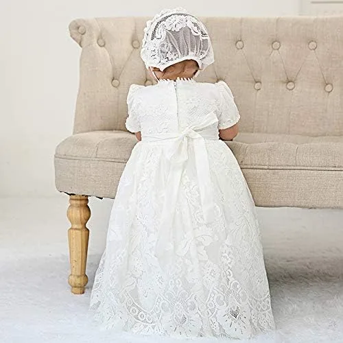 Vista 8 de Vestido de bautizo para niña, vestido de bendición para bautizo, vestido de bendición para niña de las flores, vestidos para ocasiones especiales