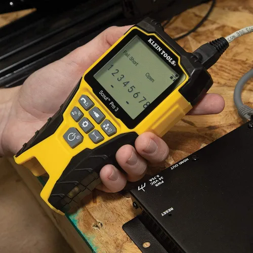 Vista 8 de Kit de probador de cables Klein Tools VDV501-851 con Scout Pro 3 para cables Ethernet/de datos, coaxial/de video y telefónicos, 5 localizadores