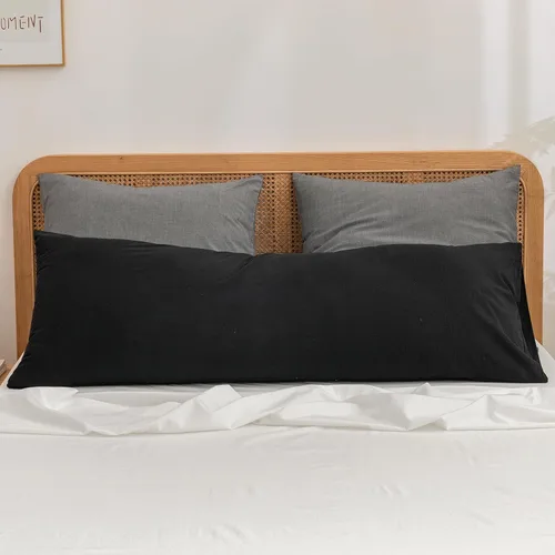 Vista 31 de BESTOUCH 100% Algodón Lavado Funda de Almohada para Cabello y Piel, Sensación de Lino, Suave, Cómoda, Transpirable, Juego de 2 Fundas de Almohada