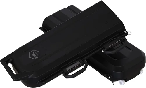 Vista 7 de Steamboat - Funda rígida de viaje para esquí/snowboard con ruedas. Protege 3 pares de esquís y bastones o 2 tablas de snowboard con botas y equipo.