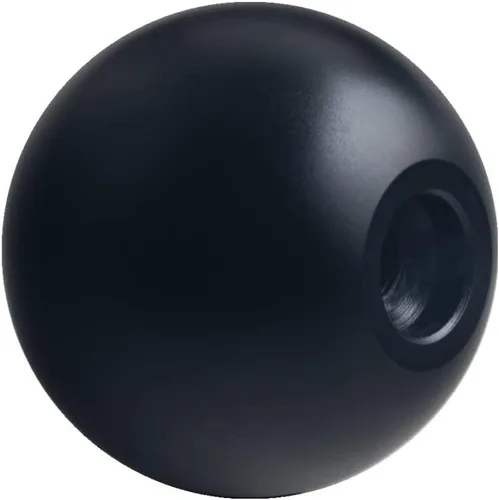 Vista 5 de DEWHEL Pomo de cambio de caja de transferencia de aluminio, compatible con Dodge, negro, 3/8"-24