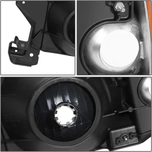 Vista 5 de DNA MOTORING HL-OH-F15087-BK-AM Juego de luces de esquina estilo de fábrica para FORD BRONCO 1987-1991 FORD F-150 1987-1991 FORD F-250 1987-1991