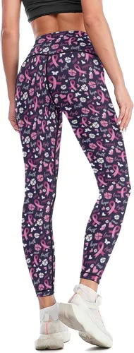 Vista 4 de Pantalones de yoga de cintura alta para mujer, elásticos en 4 direcciones, suaves, para correr, entrenamiento, pantalones deportivos de yoga