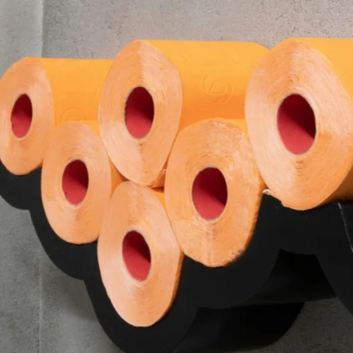 Vista 4 de Renova Papel higiénico de color perfumado de lujo 6 rollos Jumbo 3 capas 180 hojas naranja (RF200083868)
