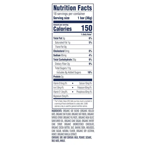 Vista 2 de Clif Kid ZBar Zbar - Barras de chocolate con chispas de chocolate - Barritas energéticas horneadas suaves - Sin OMG - 0.42 oz de granos enteros