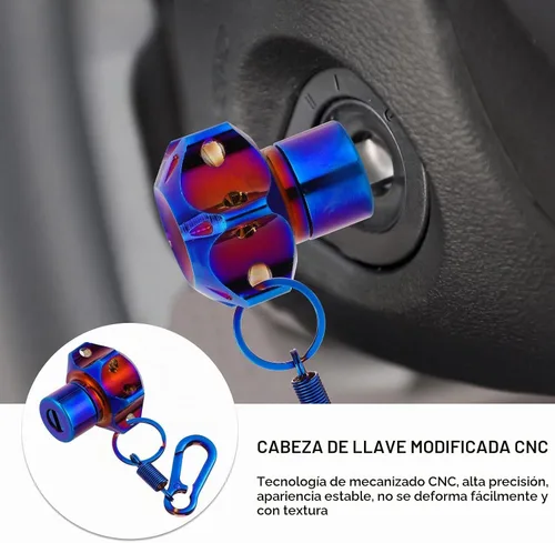 Vista 6 de WOONEKY Concha de Llave Modificada Accesorios De Motocicleta Funda de Llave de Motocicleta Concha con Llave de Seguridad Motocicleta Cabeza de Llave