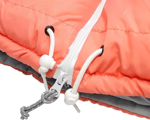Vista 5 de Thermotuff Wearable Sleeping Bag with Dual Hoodie, Long Sleeves, Pockets & Adjustable Drawstring - Ideal for Camping, Cold Weather Hiking, and Crema