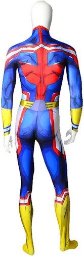 Vista 3 de Cosplay Life - Disfraz de My Hero Academia para Cosplay - Disfraz de animé Boku No Hero, traje de cuerpo entero con tela de licra para Cosplay