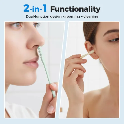 Vista 5 de Cortador de pelo nasal 2 en 1, cuchillo de nariz de doble cara
