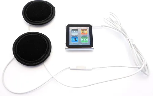 Vista 2 de Auriculares estéreo para casco + micrófono, control remoto para modelos recientes de iDevice