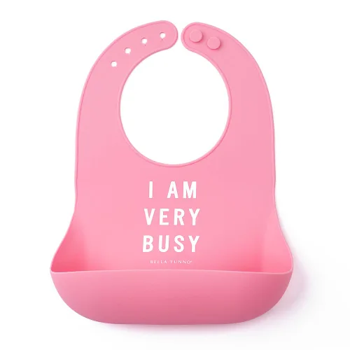 Vista 11 de Bella Tunno Babero para comer, babero de silicona impermeable con receptor de alimentos grande, ajustable para bebés de 4 a 12 meses y niños