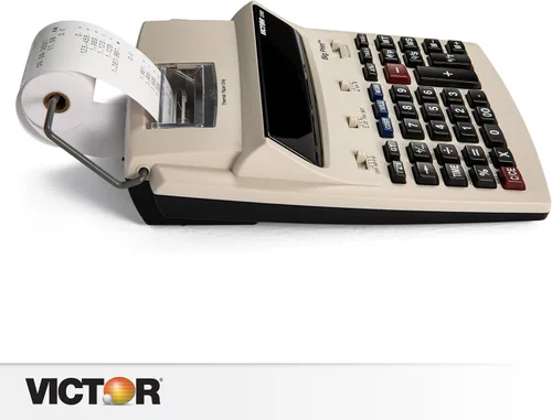 Vista 7 de Victor 1310 Calculadora de Impresión de Números Grandes, Pantalla LED de 12 Dígitos, Impresión Rápida sin Tinta (8.0 LPS), Teclas