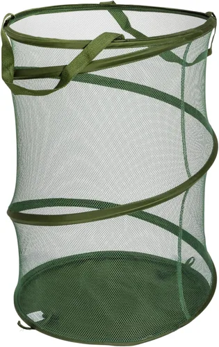 Vista 8 de Household Essentials Cesta de malla desplegable para lavandería, color beige