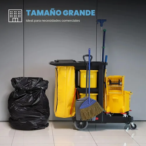 Vista 5 de ToughBag Bolsas de basura de 55 galones, bolsas de basura de 55-60 galones resistentes (50 UNIDADES) - Forros de bote de basura negros grandes