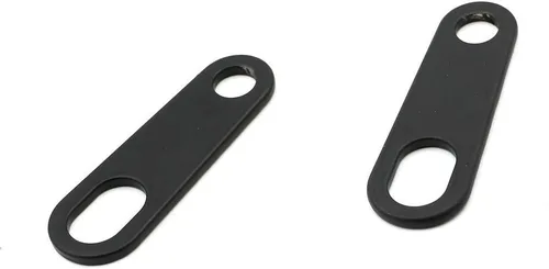Vista 3 de 2 unids negro acero motocicleta indicador trasero señal de giro soporte soporte luz lámpara soporte amortiguadores para Harley Racer Bobber Chopper