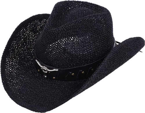 Vista 26 de Sombrero vaquero de paja con banda decorada, para disfraces de niños, de Simplicity
