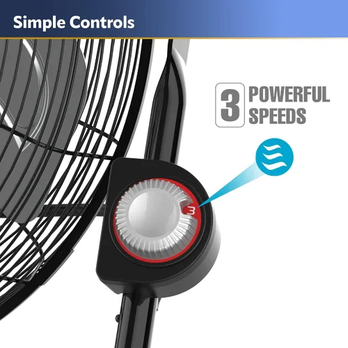 Vista 7 de Lasko Ventilador de torre oscilante de alta velocidad, control remoto, temporizador, 3 velocidades potentes y ventilador de piso de alta velocidad