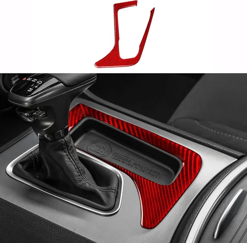Vista 14 de Para 2011 2012 2013 2014 Dodge Charger Accesorios Consola central Aire Acondicionado Interruptor de Volumen Panel de Fibra de Carbono Pegatina