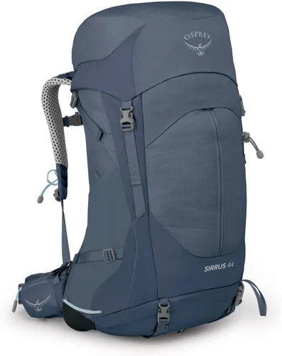 Vista 19 de Osprey Sirrus 24L Mochila de senderismo para mujer, Púrpura Elderberry/Chiru Tan