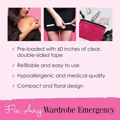 Vista 4 de Hollywood Fashion Secrets Fashion Tape Roll, Dispenser