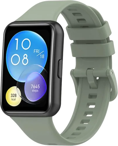 Vista 10 de Senter Correas de repuesto de goma suave de liberación rápida para Huawei Watch Fit 2 Smart Watch