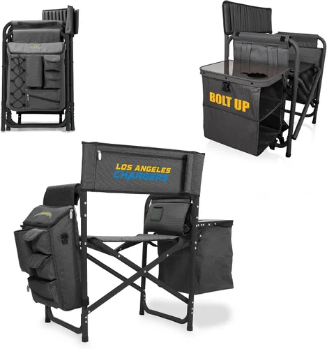 Vista 52 de PICNIC TIME NFL NFL Fusion - Silla de campamento unisex para adultos, con mesa auxiliar y enfriador suave, silla de playa para adultos, silla