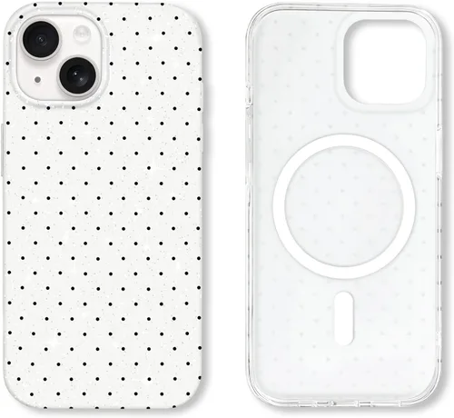 Vista 97 de Hython Funda para iPhone Air, diseño estético de lunares lindos, funda simple de 6.5 pulgadas, delgada, antiarañazos, parachoques de TPU suave, a
