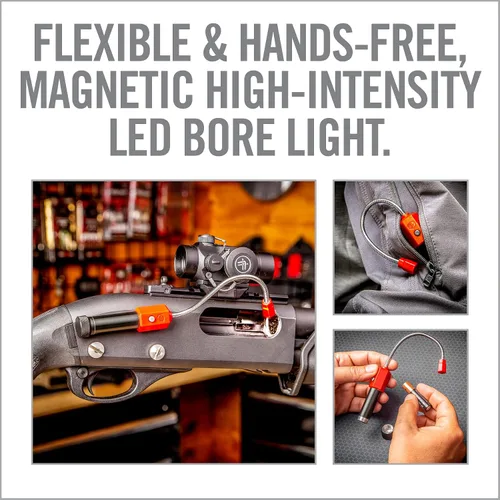 Vista 5 de Real Avid Luz de orificio, iluminador LED magnético de alta intensidad con cuello flexible de 5 pulgadas para funcionamiento manos libres e