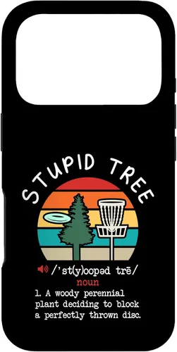 Vista 30 de Disc Golf Stupid Tree Funny Disc Golfing Lover Player Gift Case for iPhone 17