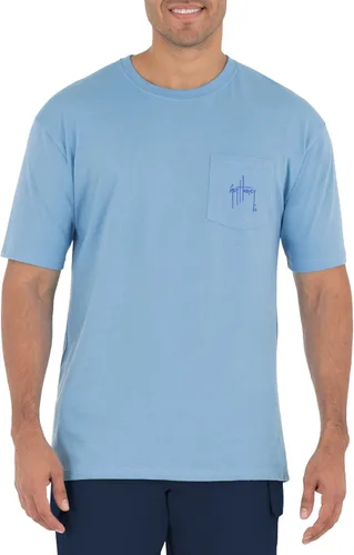 Vista 2 de Guy Harvey Camiseta de manga corta Lighthouse Collection para hombre