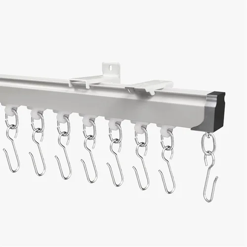 Vista 2 de Conector de la pista (2 piezas), accesorios especiales para la pista de la cortina de aluminio