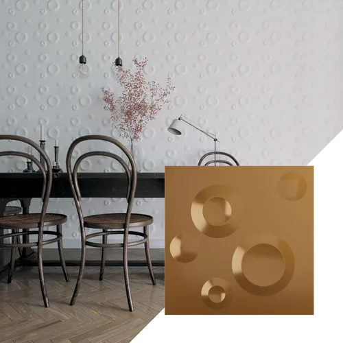 Vista 24 de Ekena Millwork WP12X12COWH Cole EnduraWall - Paneles decorativos de pared 3D de 11 7/8 pulgadas de ancho x 11 7/8 pulgadas de alto, color blanco
