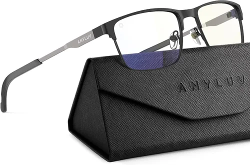 Vista 9 de ANYLUV Blue Light Glasses for Men/Women, Lightweight Blue Light Blocking Glasses, Anti-Eye Strain Computer Glasses for Gaming