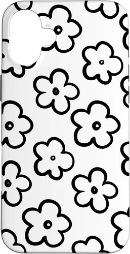 Vista 21 de Funda para iPhone 11 Pro Max con diseño de flores silvestres en blanco y negro