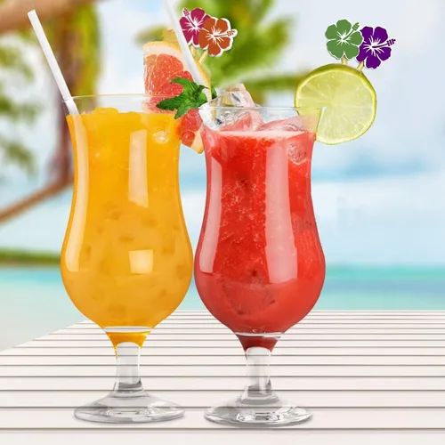 Vista 5 de 100 palillos de cóctel de flores, palillos de dientes para aperitivos, brochetas de bambú de 4.7 pulgadas de largo, palillos de cóctel hechos a mano