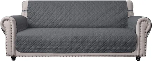 Vista 19 de Ameritex - Funda impermeable de sofá, 100 % antideslizante, acolchada, protector de muebles para perros, niños y mascotas; funda de sofá, lavable a