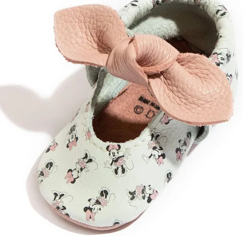 Vista 3 de Freshly Picked Mocasines con lazo anudado de suela suave para bebé y niño