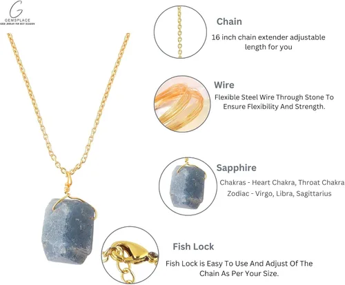 Vista 7 de Collar de cristal crudo, collar de piedra áspera, delicado colgante de piedra, cristales curativos para belleza, amor y energía positiva, regalo
