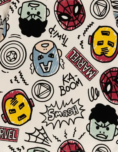 Vista 5 de Marvel Conjunto de sudadera y pantalones de forro polar de los Vengadores para niños pequeños (2T - 7-8)