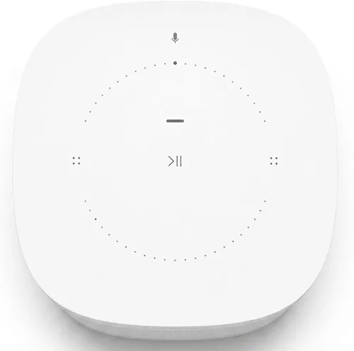 Vista 4 de Sonos One (Gen 2) Altavoz inteligente controlado por voz, color blanco