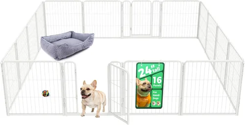 Vista 85 de FXW Homeplus Unleashed Corralito para Perros de Interior - Juego Sin Estrés y Seguro, Resistente de 24 Pulgadas 2 Paneles Corralito para Cachorros