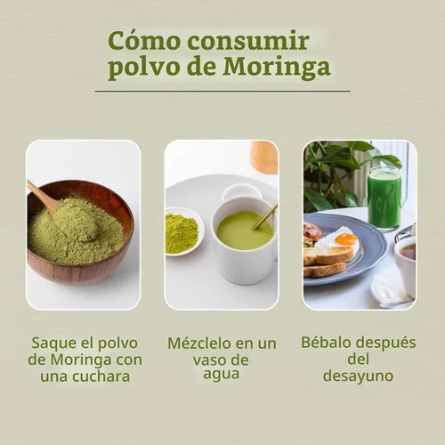 Vista 8 de Better Alt Polvo de moringa orgánico, certificado por USDA, polvo de hoja de moringa, perfecto para batidos, té, bebidas y recetas, superalimento